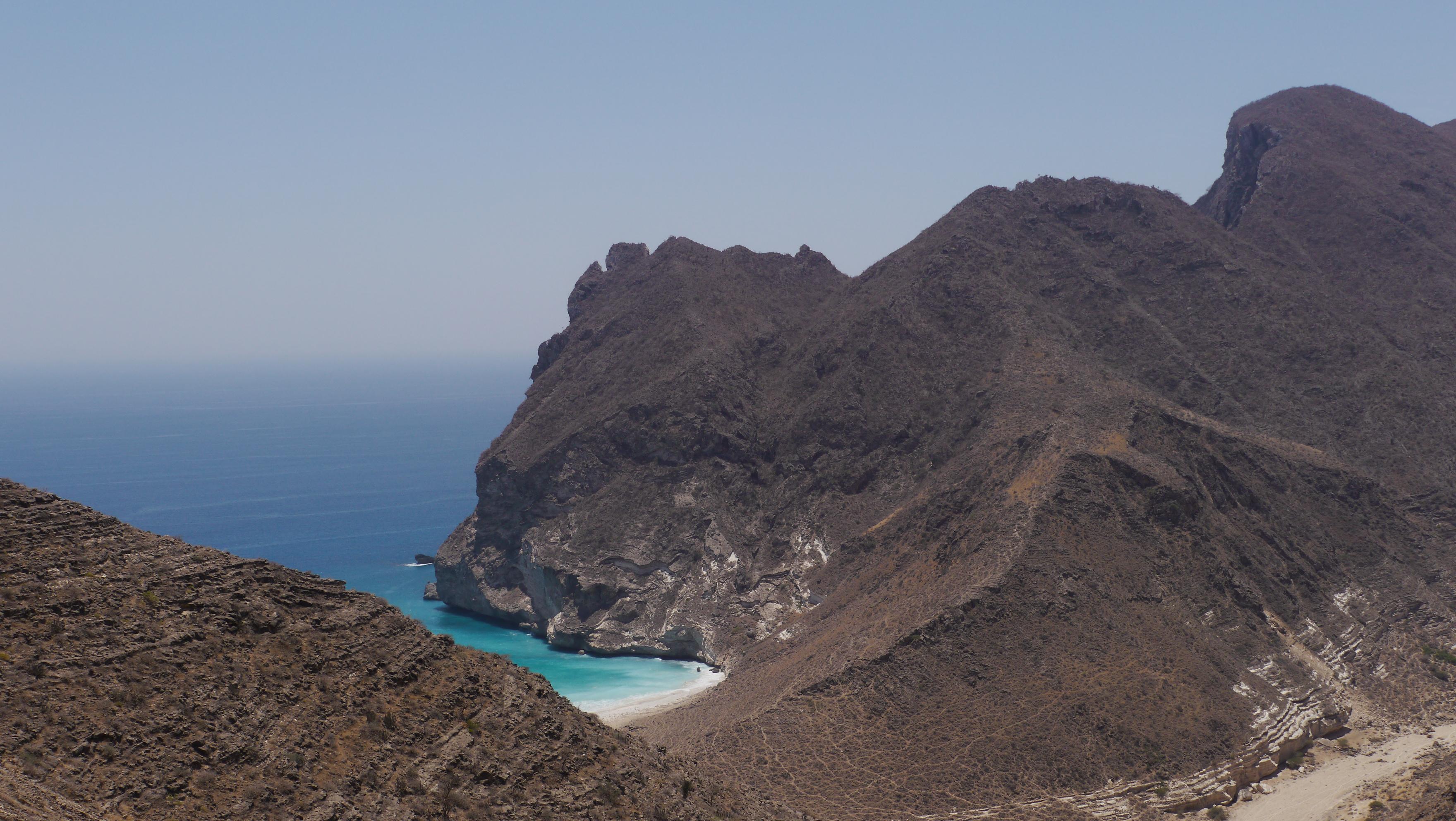 Secret beach is a hidden treasure of the western coast of Dhofar. Salalah West Coast tour.